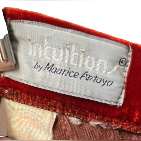 Intuition by Maurice Antaya Vintage 1980's High-Rise Velvet Pants - Picture 9 of 9